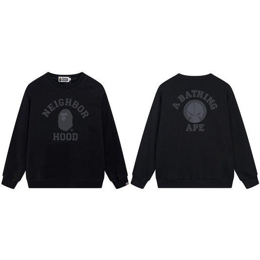 A Bathing Ape Neighborhood Graphic Crewneck Sweatshirt