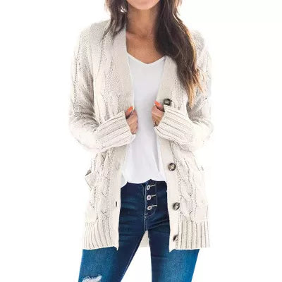 Women's Autumn Midi-Length Knit Sweater