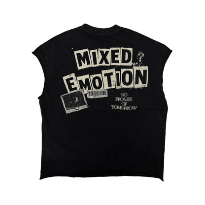 “Newspaper” Sleeveless tee