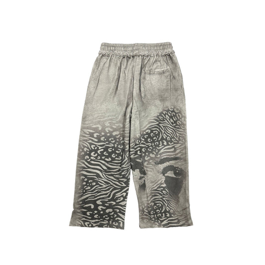 Grey ‘Striped’ Sweatpants