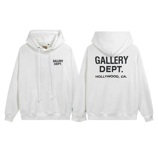 Gallery Dept Hollywood CA White Hoodie