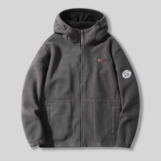 🎄Men's Double-Faced Thick Warm Hooded Jacket