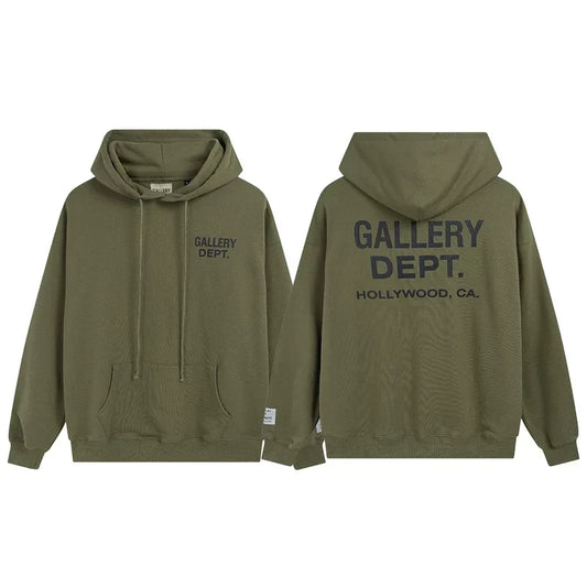 Gallery Dept Hollywood CA Olive Hoodie