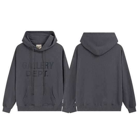 Gallery Dept Tonal Logo Charcoal Hoodie