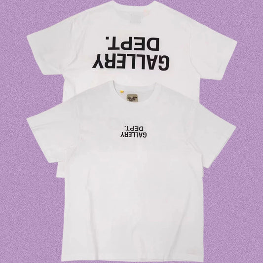 Gallery Dept. Inverted Logo Short Sleeve T-Shirt - White/Black