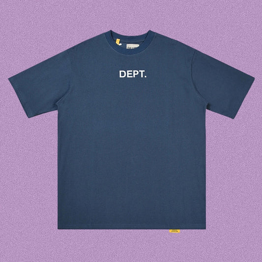Gallery Dept. Minimalist DEPT. Short Sleeve T-Shirt - Blue-Grey/White