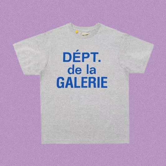 Gallery Dept. DÉPT. de la GALERIE Short Sleeve T-Shirt - Light Grey/Blue