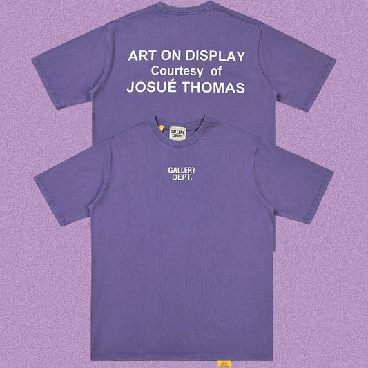 Gallery Dept. Art On Display Short Sleeve T-Shirt - Purple