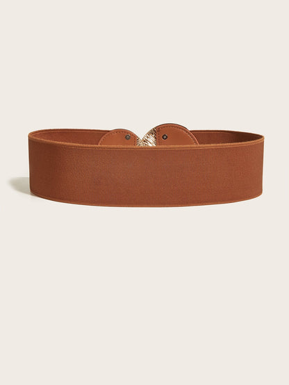 Women's Vintage Gold Buckle High Elastic Belt🎁