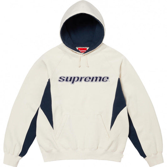 Supreme Outline Hooded Sweatshirt - Natural / Navy