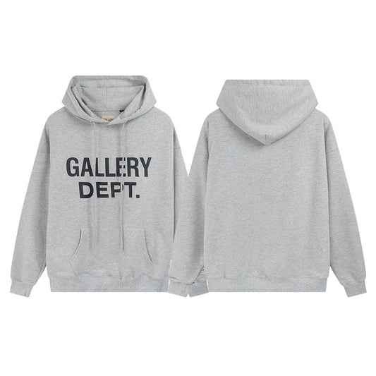 Gallery Dept Big Logo Grey Hoodie