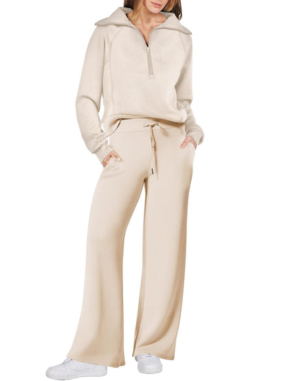 💝LAST DAY SALE 50% OFF!!⚡🎀Women's 2 Piece Casual Outfits Sweatsuit Set