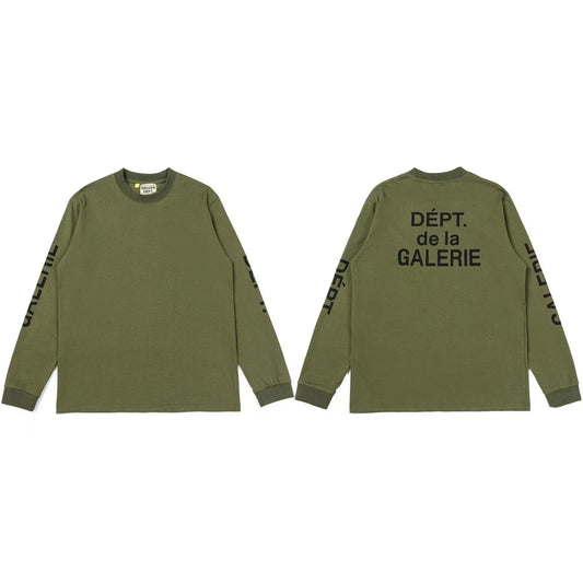 Gallery Dept. Sleeve Print DÉPT. de la GALERIE Long Sleeve T-Shirt - Army Green