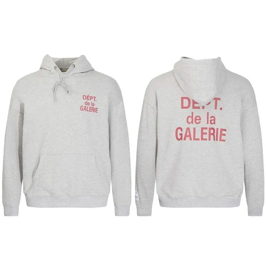 Gallery Dept Dept de la Galerie Grey Hoodie Red Print