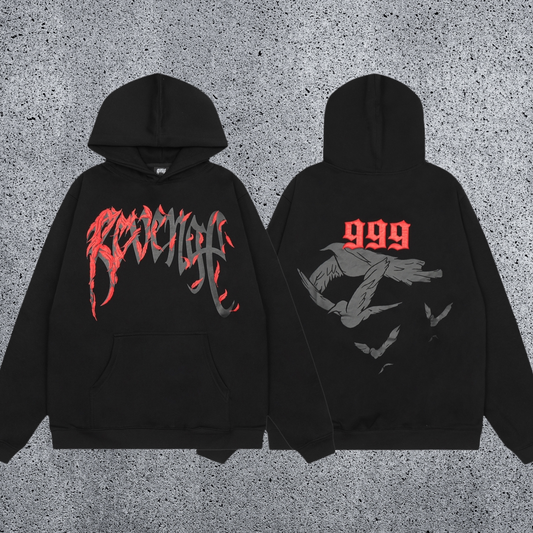 REVENGE 999 Graphic Fleece Hoodie