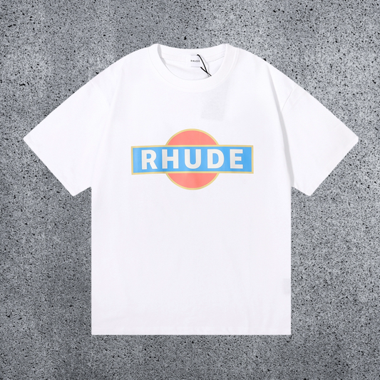 RHUDE Logo Graphic T-Shirt – White