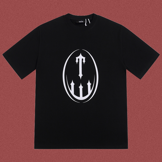 TRAPSTAR Black Gothic Logo T-Shirt