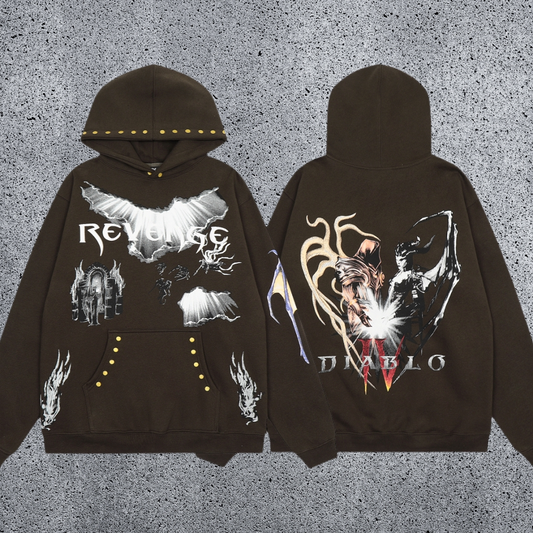 REVENGE Diablo Graphic Fleece Hoodie