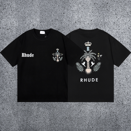 RHUDE Royal Crest T-Shirt – Black