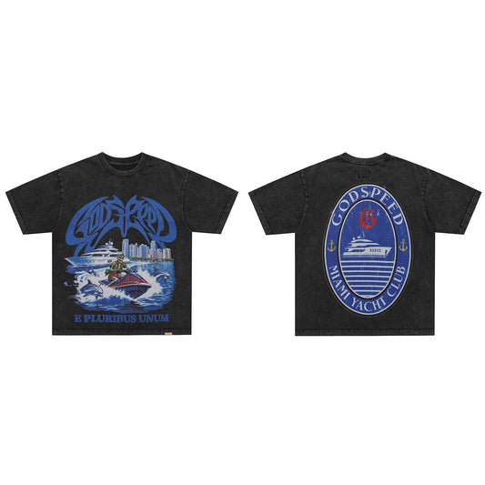 GodSpeed Miami Yacht Club Washed T-Shirt