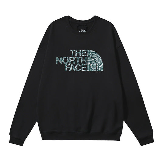 The North Face Paisley Half Dome Logo Crewneck Sweatshirt – Black