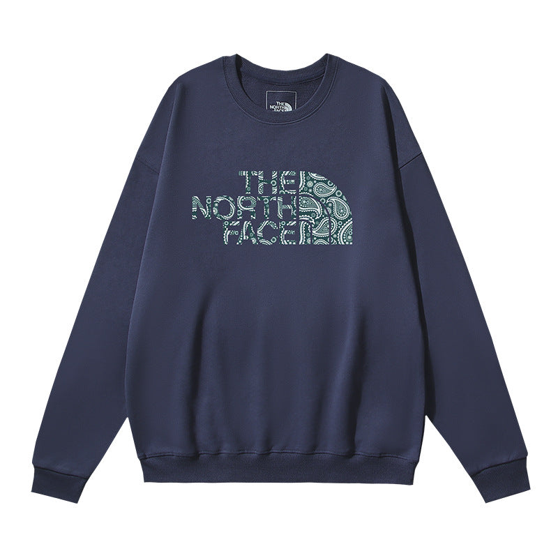 The North Face Paisley Half Dome Logo Crewneck Sweatshirt – Navy