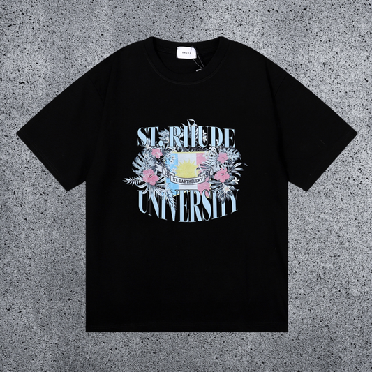 RHUDE St. Barthelemy Graphic T-Shirt – Black