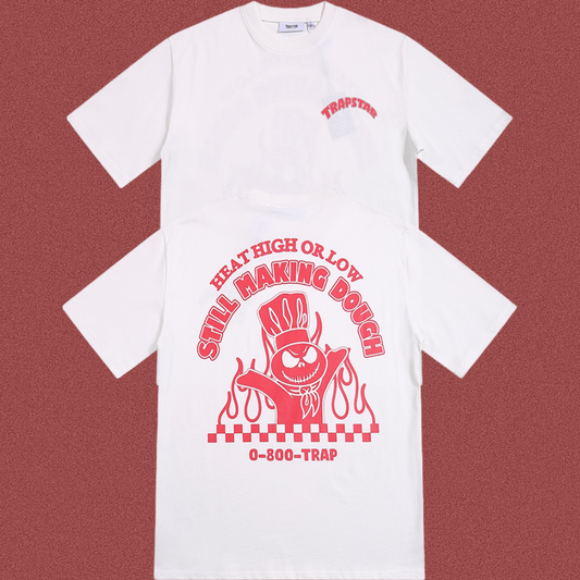 TRAPSTAR White Red Graphic T-Shirt