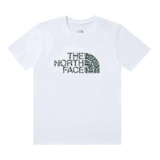 The North Face Paisley Logo White T-Shirt