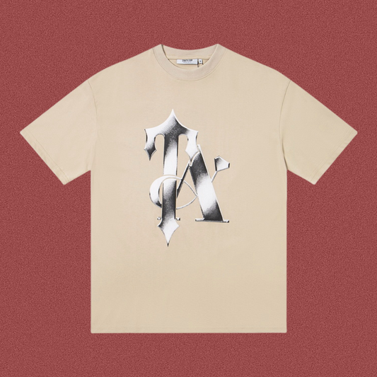 TRAPSTAR Chrome Logo Beige T-Shirt