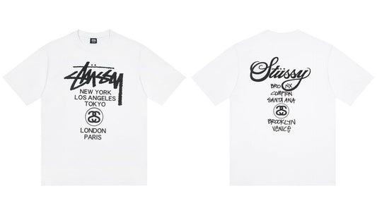 STUSSY World Tour Logo T-Shirt White