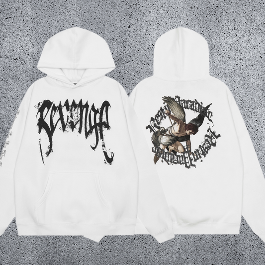 REVENGE Angel Graphic Fleece Hoodie