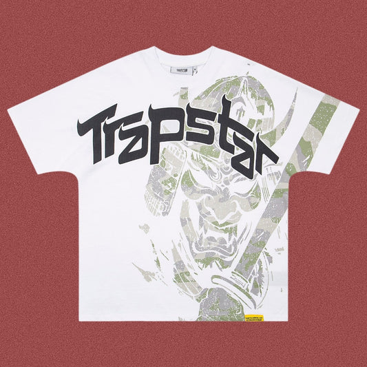TRAPSTAR Samurai Graphic Oversized T-Shirt White