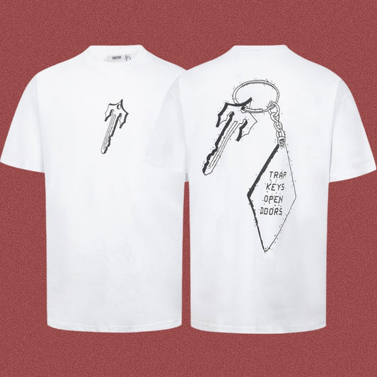 TRAPSTAR Keys Graphic T-Shirt White Streetwear Tee
