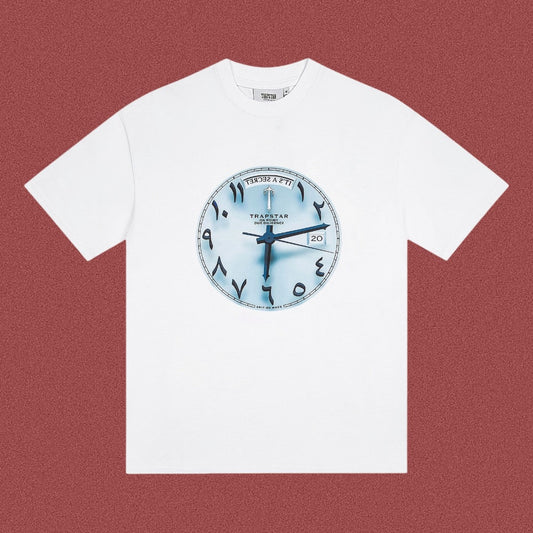 TRAPSTAR Clock Logo Graphic T-Shirt White Streetwear Tee