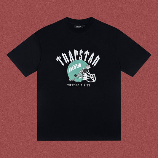 TRAPSTAR Helmet Graphic T-Shirt Black Streetwear Tee