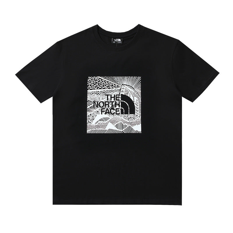 The North Face Monochrome Mountain Graphic Black T-Shirt