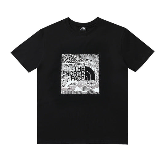 The North Face Monochrome Mountain Graphic Black T-Shirt