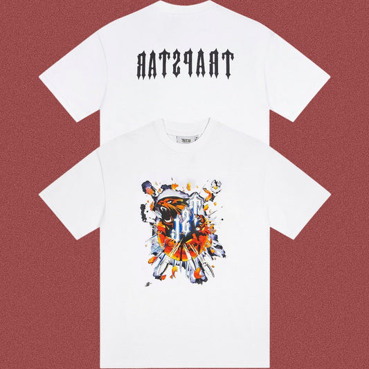 TRAPSTAR Graphic Flame Print Streetwear T-Shirt