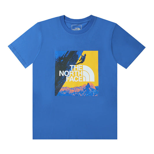 The North Face Mountain Block Blue T-Shirt