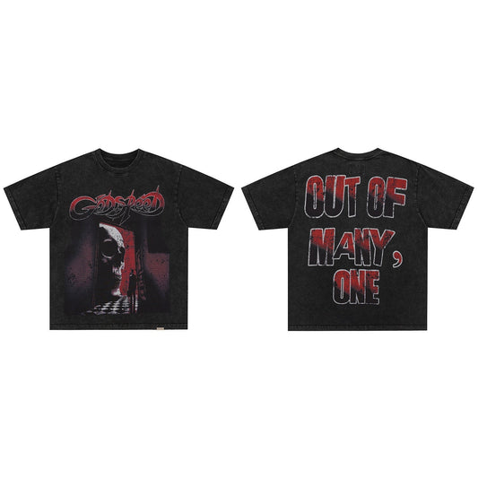 GodSpeed Out of Many Skull Graphic T-Shirt