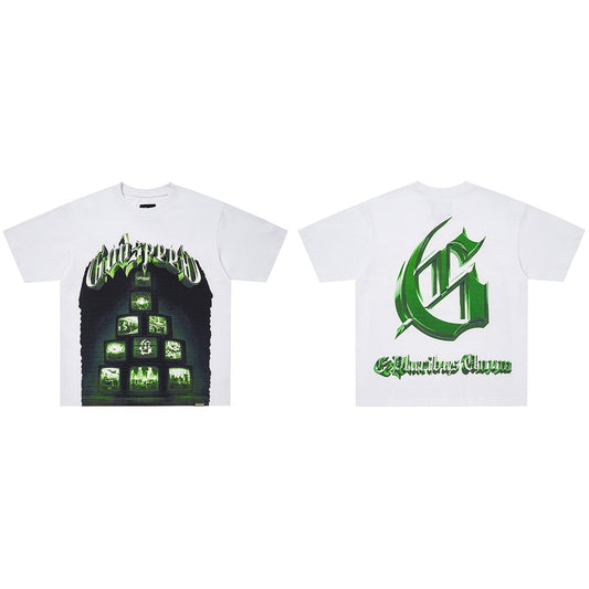 GodSpeed Glitch TV Graphic T-Shirt