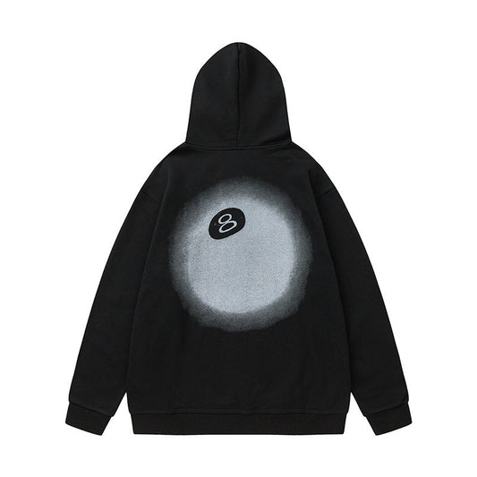 STUSSY 8 Ball Graphic Hoodie Black