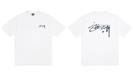 STUSSY Signature Logo White T-Shirt