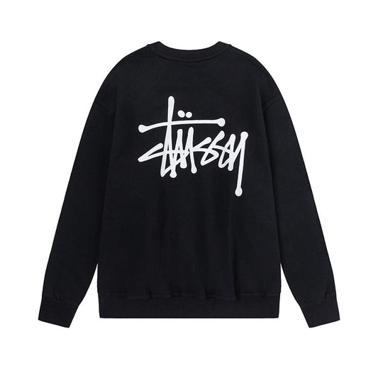 STUSSY Basic Logo Crewneck Sweatshirt Black