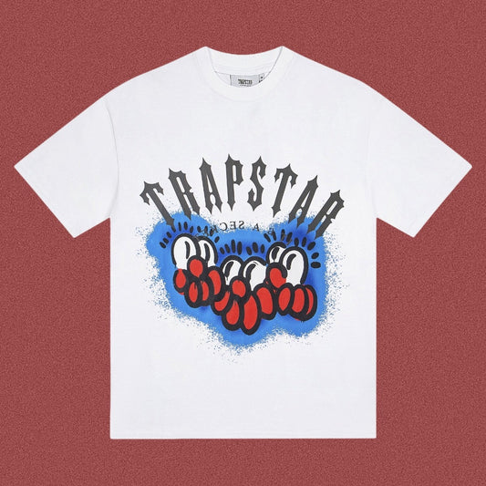 TRAPSTAR Graffiti Logo T-Shirt – White
