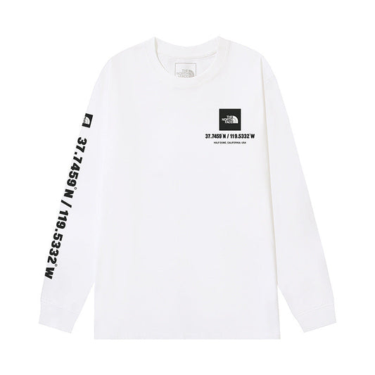 The North Face Half Dome Coordinates Graphic Long Sleeve T-Shirt – White