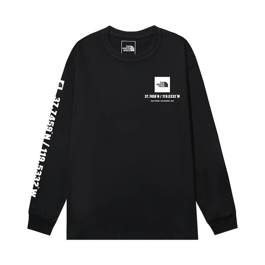The North Face Half Dome Coordinates Graphic Long Sleeve T-Shirt – Black