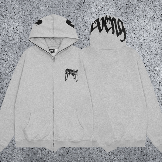 REVENGE Graffiti Zip-Up Hoodie