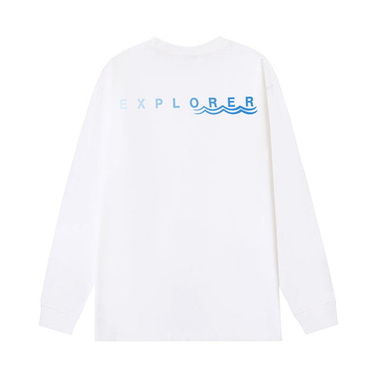 The North Face Explorer Graphic Long Sleeve T-Shirt – White
